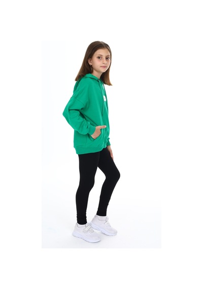 Toontoy Kids Toontoy Kız Çocuk Armalı Taytlı Takım Çimen Yeşili
