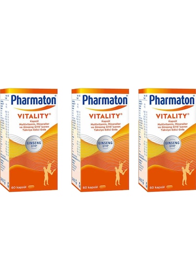 Pharmaton Vitality 60 Kapsül 3 Adet
