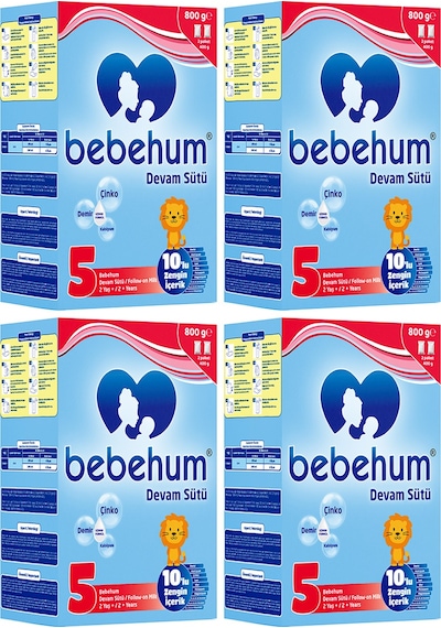 Bebehum 5 No Devam Sütü 2 Yaş+ 800 Gr X 4 Adet Bebehum 5 No Devam Sütü 2 Yaş+ 800 Gr X 4 Adet