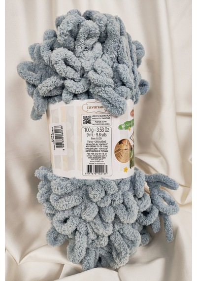 Puffy Koyu Gri El Örgü İpi 100gr. 9mt. 5'li Paket - Renk: 428