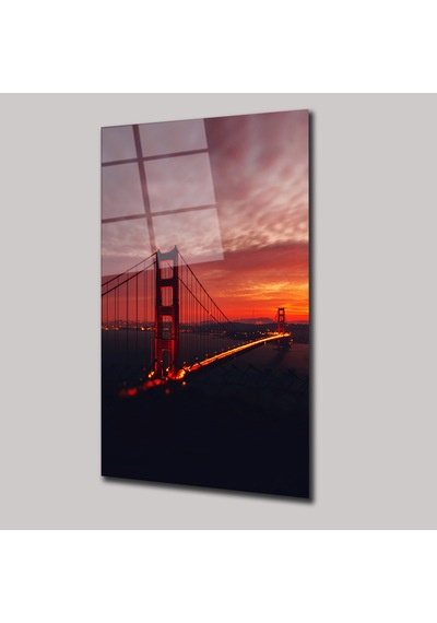 San Francisco Işığı - Cam Tablo - Deg0053