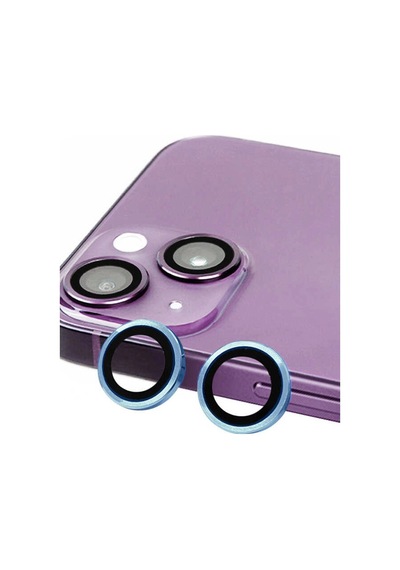 iPhone Uyumlu 14 Raze Metal Kamera Lens - Mavi Diğer