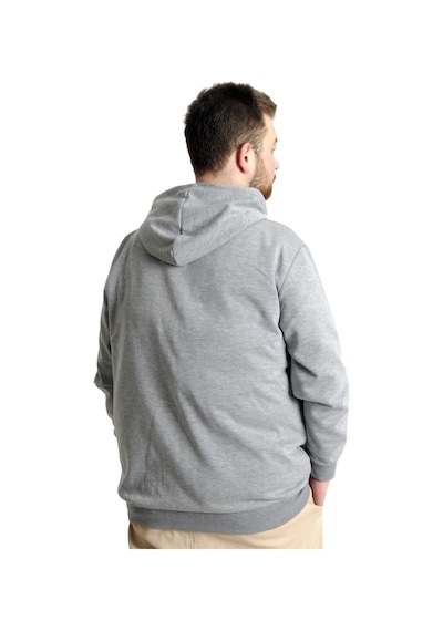 Mode Xl Erkek Hırka Kapson Fermuarlı Steel Interlock 21600 Gri Melanj 001
