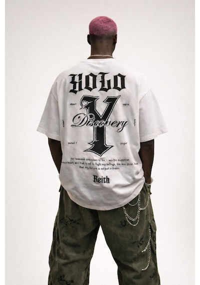Yolo Street Oversize Bisiklet Yaka Beyaz Tişört Sırt Baskılı Yolo Tasarım %100 Pamuk Unisex Streetwear Beyaz Yolo Street Oversize Bisiklet Yaka Beyaz Tişört Sırt Baskılı Yolo Tasarım %100 Pamuk Unisex Streetwear Beyaz