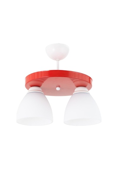 Ikili Yuvarlak Kırmızı Spor Model Modern Avize C