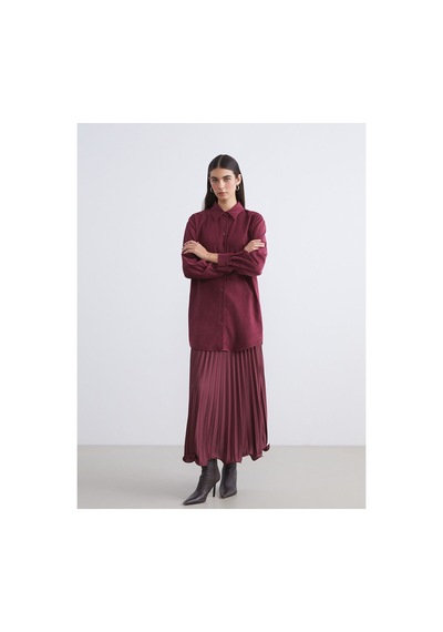 LC Waikiki Alıta Cıty Farkıyla Lcw Modest Bordo Süet Görünümlü Kadın Gömlek Tunik Bordo - 931519405 Bordo LC Waikiki Alıta Cıty Farkıyla Lcw Modest Bordo Süet Görünümlü Kadın Gömlek Tunik Bordo - 931519405 Bordo
