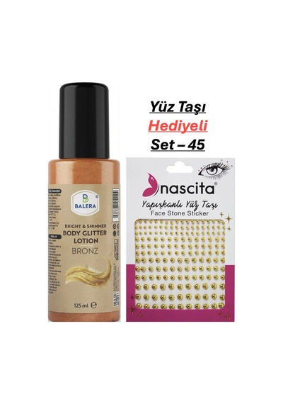 Vücut Losyonu Simli 125 Ml & Yüz Taşı Hediyeli-45