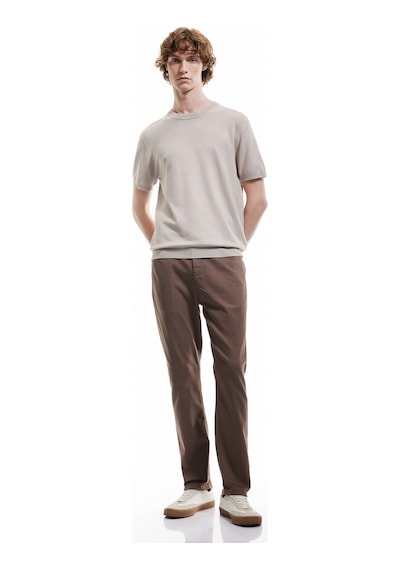 Koton Pamuklu Straight Fit Gabardin Pantolon Kahverengi 5sam40098hw Kahve Kahverengi