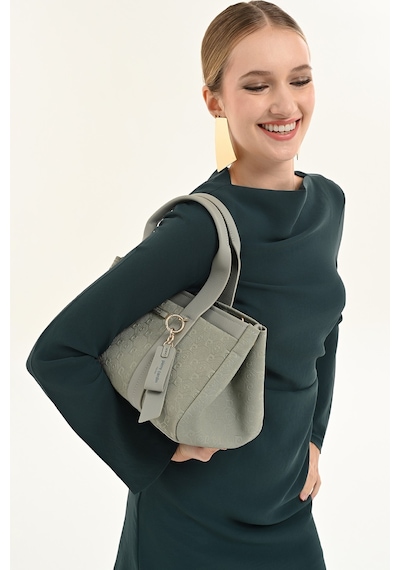 Pierre Cardin 05pc26y103781-p Ayarlanabilir Askılı Suni Deri Kadın Omuz Çantası Yeşil
