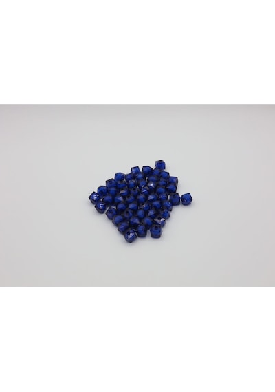 Akrilik Küp Boncuk 10 Mm 10 Mm / Lacivert