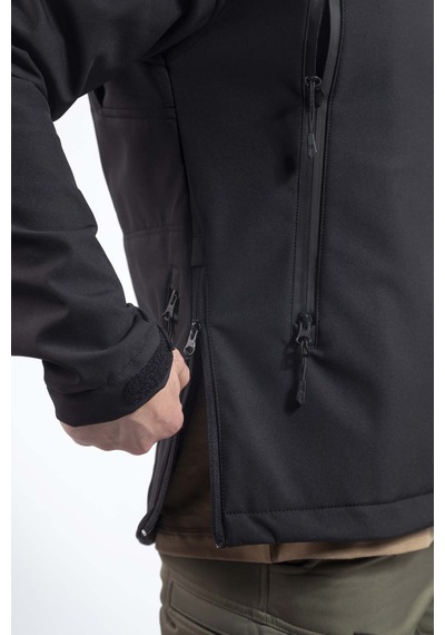 Vav Wear Tactical Outdoor Softshell Erkek Mont Shellht04 Siyah