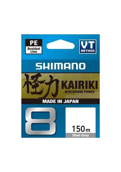 Shimano Kairiki 8x 150 Mt Steel Gray Gri Örgü İp Misina 0.06mm