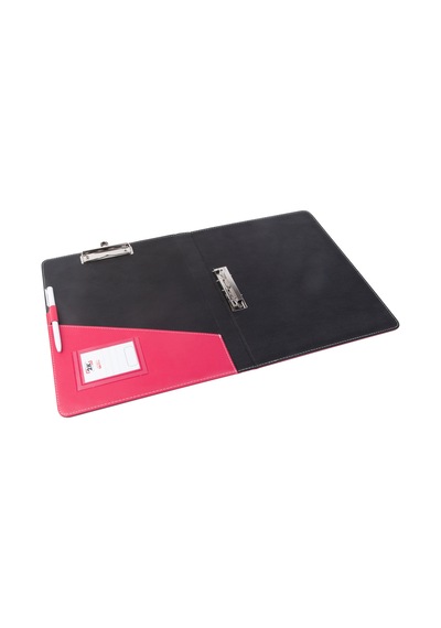 Evrak Sunum Tanıtım Firma Klasörü Sekreterlik A4 150 Yaprak Kapasiteli Ring Binder File Vegan 26,5x32 Cm. Fuşya