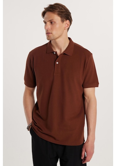 Tudors Erkek Regular Fit Klasik Kesim Pamuklu Yumuşak Dokulu Serin Tutan Kumaş Düz Kahverengi Polo Yaka Tişört-34951 Kahverengi Tudors Erkek Regular Fit Klasik Kesim Pamuklu Yumuşak Dokulu Serin Tutan Kumaş Düz Kahverengi Polo Yaka Tişört-34951 Kahverengi