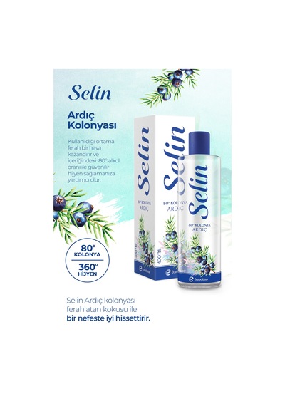 Parfümlü Kolonya Ardıç 400 Ml 2'li Set