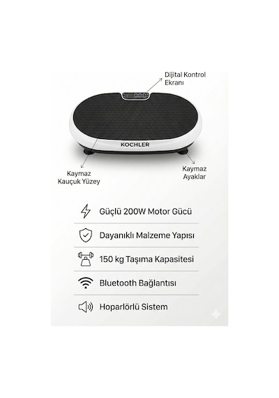 2d Özellikli Bluetooth'lu Kondisyon Aleti Ve Egzersiz Aleti - Hoparlörlü Müzik Özellikli