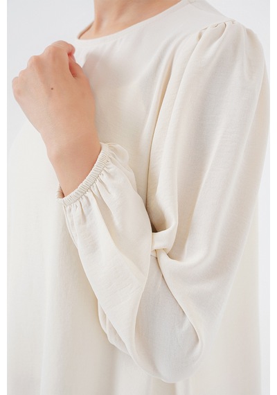 Bigdart Ayrobin Tunik Pantolon Alt Üst Takım 6712 - Ekru