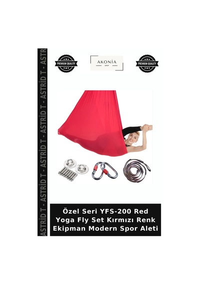 Özel Seri Yfs-200 Red Yoga Fly Set Kırmızı Renk Ekipman Modern Spor Aleti