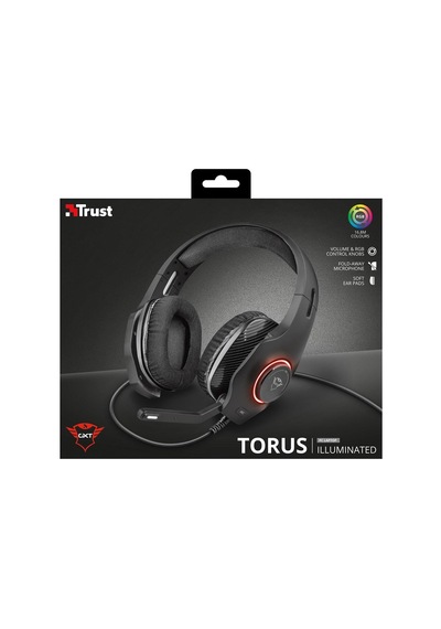 Trust GXT 455 Torus RGB Işıklı Kulak Üstü Oyuncu Kulaklığı