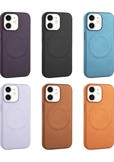 Apple Uyumlu iPhone 11 Pu Deri Magsafe Wireless Şarj Özellikli Zore Derix Kapak