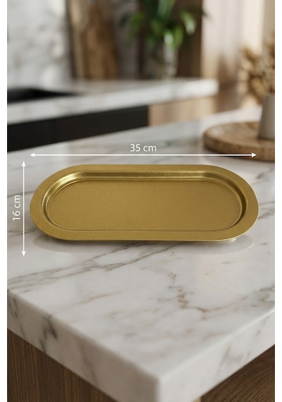 Baton Tepsi Set, 6'lı Gold