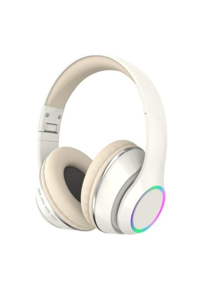 P101 Bluetooth Kulaklık 5.3 Wireless Headphone Şarjlı Kulaküstü Kulaklık Rgb Led Işıklı Fm Radyo Sd Kart Aux Girişli Mikrofonlu Type C Şarj