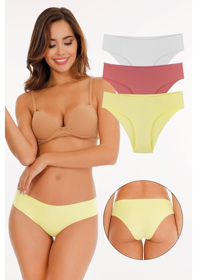 Sensu Kadın Lazer Kesim Külot 3'lü Paket Set 2048 2048