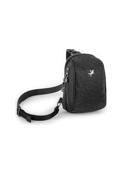 Nas Bag Bel Ve Body Bag Siyah Taşlı Siyah