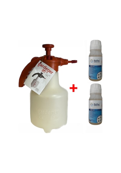 2 Adet Bayer Solfac Super EC25 100ml Kene,Pıre i ve 2,5Lt Gardener Basınçlı Pompası