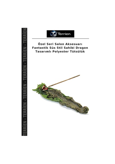 Özel Seri Salon Aksesuarı Fantastik Süs Stil Sahibi Dragon Tasarımlı Polyester Tütsülük