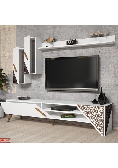 Variant Beril Tv Ünitesi Ve Orta Sehpa Takımı - Beyaz
