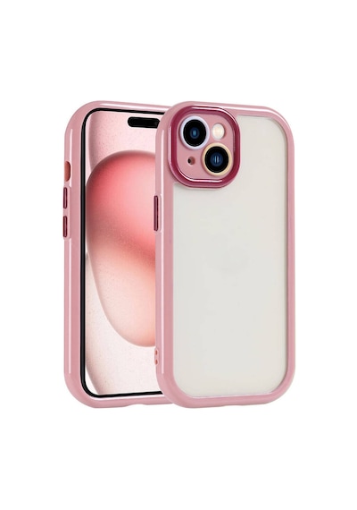 Apple Uyumlu iPhone 15 Kılıf Kamera Korumalı Renkli Kenar Ve Çerçeve Tasarımlı Kapak