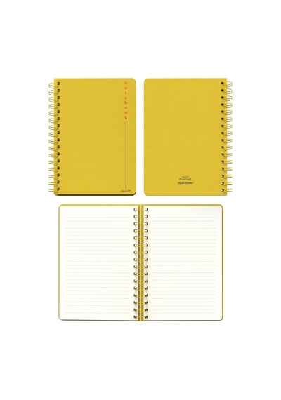 Melimelek Çizgili Defter Sarı Bez Ciltli - Ceyda Düvenci Sarı