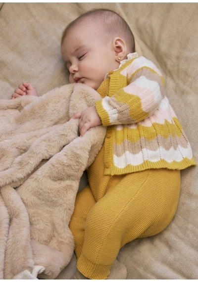 Mayoral Bej Peluş Bebek Battaniyesi 9955 Bej