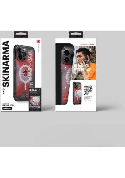 Apple Uyumlu iPhone 14 Pro Kılıf Skinarma Şeffaf Airbag Tasarımlı Magsafe Şarj Özellikli Shorai Kapak
