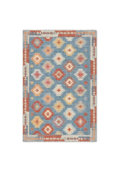 Dekoratif Halı Kaymaz Taban Leke Tutmaz Yıkanabilir Kilim Özel Ölçü Salon Halısı 3050 Çok Renkli