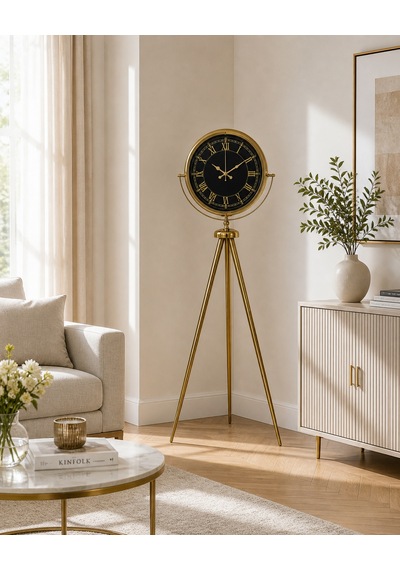 Luxury Gold Tripod Ayaklı Modern Saat