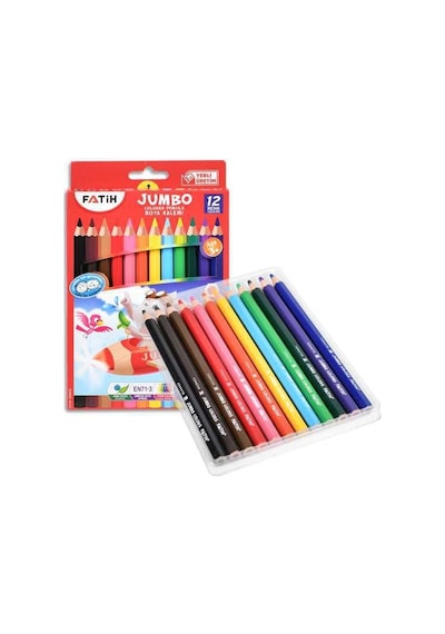 12 Li Tamboy Kuru Boya Çok Renkli
