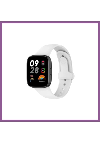Bezos Redmi Watch 3 Origin Silikon Kordon - Beyaz Rengaren