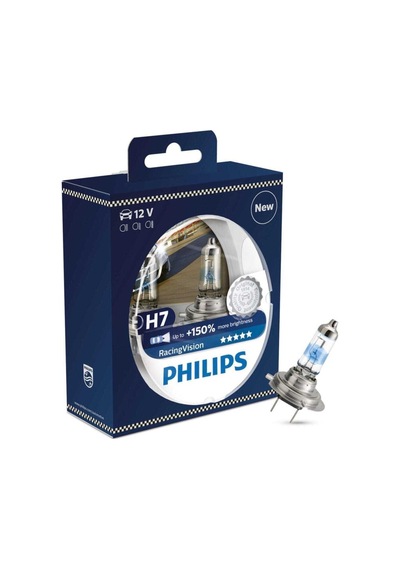 Phılıps H7 Raicing Vision Far Ampulü %150 Daha Fazla Işık