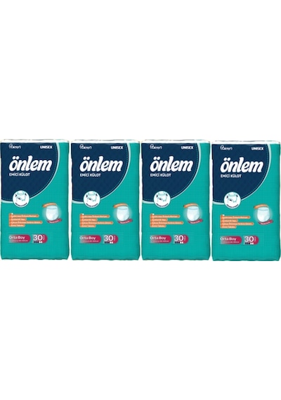 Önlem Emici Külot M Beden 4 x 30'Lu