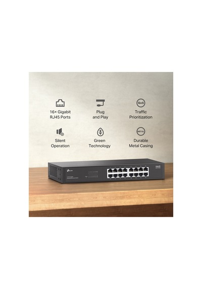 Tp-lınk Ls1016g, Green Tech, 16 Port Gigabit, Yönetilemez, Metal Kasa, Masaüstü Switch 77156138