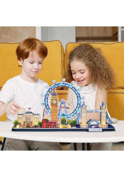 London City Line 3d Puzzle Led Işıklı L532h