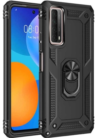 Huawei P Smart 2021 Kılıf Zore Vega Kapak Siyah