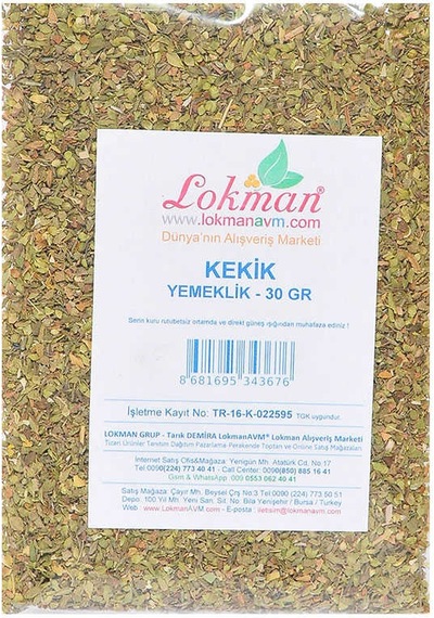 Kekik 30 Gr Paket