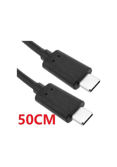 50 cm. USB 3.1 Type-C To Usb 3.1 Type-C Erkek Data & Şarj Kablo