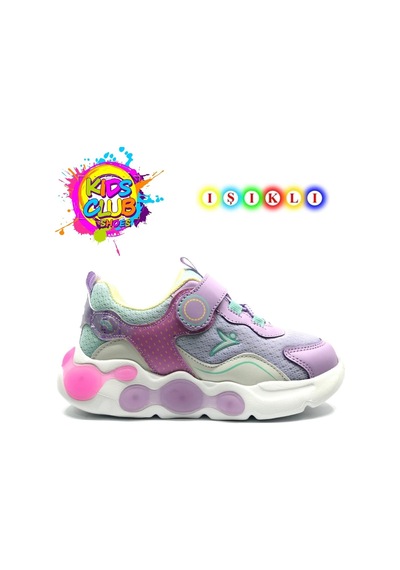 Cool Flash Işıklı Ortopedik Çocuk Spor Ayakkabı Lila