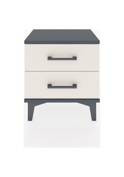 Arges Komodin 2 Çekmeceli 44x30x48 Antrasit-aytaşı Antrasit