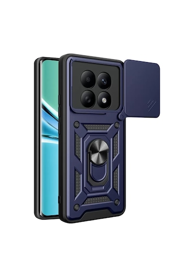 Mey İthalat Redmi Note 15 4g Pars Lens Yüzüklü Silikon - Lacivert