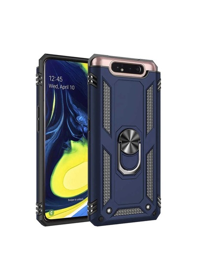 Rba Aksesuar Galaxy Uyumlu A80 Kılıf Rba Vega Kapak - Mavi Mavi